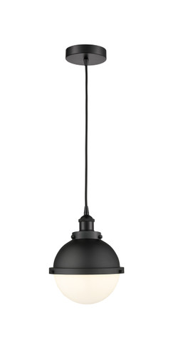 Hampden - 1 Light - 9 inch - Matte Black - Cord hung - Mini Pendant (616-1PH-BK-HFS-81-BK)