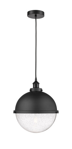 Hampden - 1 Light - 13 inch - Matte Black - Cord hung - Pendant (616-1PH-BK-HFS-124-BK)
