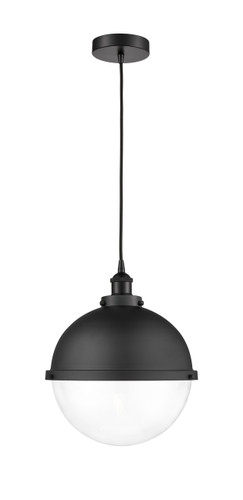 Hampden - 1 Light - 13 inch - Matte Black - Cord hung - Pendant (616-1PH-BK-HFS-122-BK-LED)