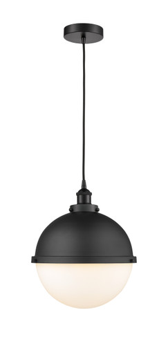 Hampden - 1 Light - 13 inch - Matte Black - Cord hung - Pendant (616-1PH-BK-HFS-121-BK)