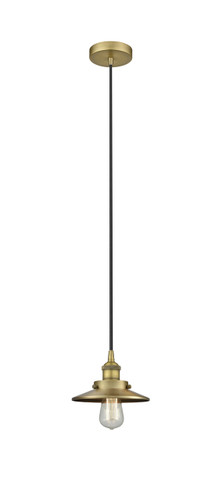 Edison - 1 Light - 8 inch - Brushed Brass - Mini Pendant (616-1PH-BB-M4-BB)
