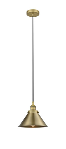 Edison - 1 Light - 10 inch - Brushed Brass - Mini Pendant (616-1PH-BB-M10-BB)