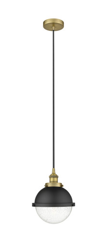 Edison - 1 Light - 9 inch - Brushed Brass - Mini Pendant (616-1PH-BB-HFS-84-BK)