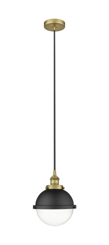 Edison - 1 Light - 9 inch - Brushed Brass - Mini Pendant (616-1PH-BB-HFS-82-BK)
