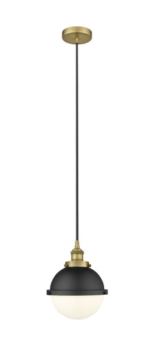 Edison - 1 Light - 9 inch - Brushed Brass - Mini Pendant (616-1PH-BB-HFS-81-BK)