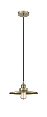 Appalachian - 1 Light - 12 inch - Antique Brass - Cord hung - Mini Pendant (616-1PH-AB-MFR-AB-12)