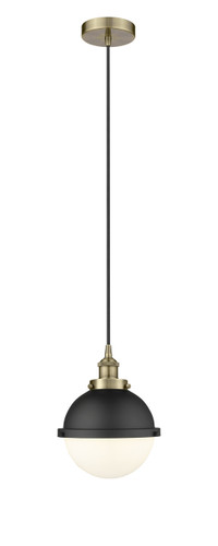 Edison - 1 Light - 9 inch - Antique Brass - Mini Pendant (616-1PH-AB-HFS-81-BK)