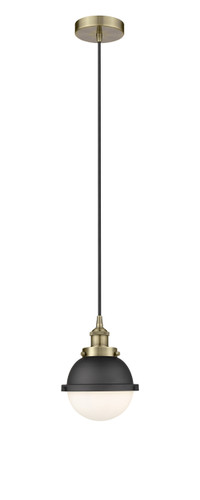 Edison - 1 Light - 7 inch - Antique Brass - Mini Pendant (616-1PH-AB-HFS-61-BK)