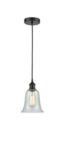 Hanover - 1 Light - 6 inch - Matte Black - Cord hung - Mini Pendant (616-1P-BK-G2812-LED)