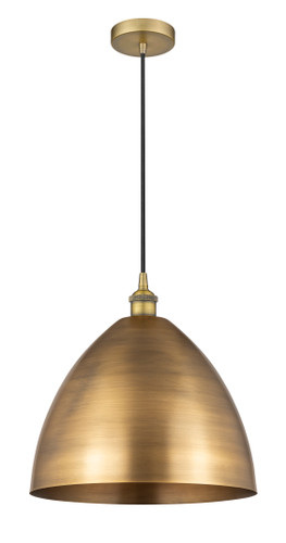 Bristol - 1 Light - 16 inch - Brushed Brass - Cord hung - Mini Pendant (616-1P-BB-MBD-16-BB-LED)