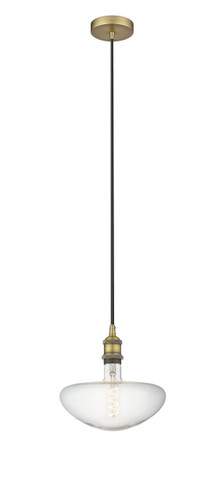 Edison - 1 Light - 9 inch - Brushed Brass - Cord hung - Mini Pendant (616-1P-BB-BB250LED)