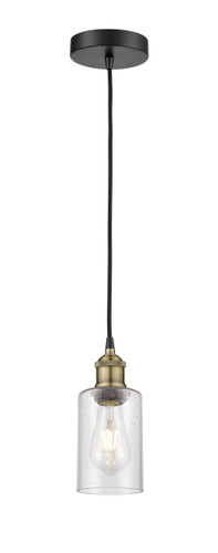Clymer - 1 Light - 4 inch - Black Antique Brass - Cord hung - Mini Pendant (616-1P-BAB-G804)