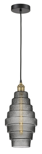 Cascade - 1 Light - 8 inch - Black Antique Brass - Cord hung - Mini Pendant (616-1P-BAB-G673-8)