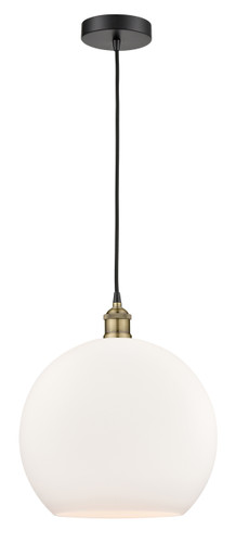 Athens - 1 Light - 14 inch - Black Antique Brass - Cord hung - Pendant (616-1P-BAB-G121-14)