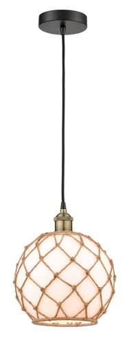 Edison - 1 Light - 10 inch - Black Antique Brass - Mini Pendant (616-1P-BAB-G121-10RB)