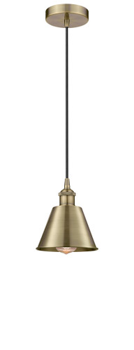 Smithfield - 1 Light - 7 inch - Antique Brass - Cord hung - Mini Pendant (616-1P-AB-M8-LED)