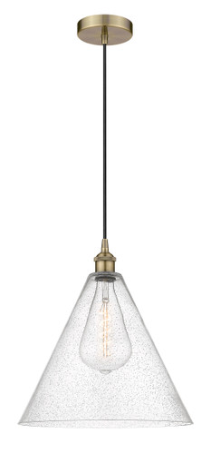 Berkshire - 1 Light - 16 inch - Antique Brass - Cord hung - Pendant (616-1P-AB-GBC-164-LED)