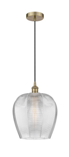 Norfolk - 1 Light - 12 inch - Antique Brass - Cord hung - Mini Pendant (616-1P-AB-G462-12)