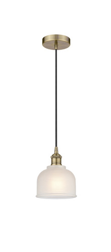 Dayton - 1 Light - 6 inch - Antique Brass - Cord hung - Mini Pendant (616-1P-AB-G411-LED)