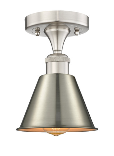 Smithfield - 1 Light - 7 inch - Brushed Satin Nickel - Semi-Flush Mount (616-1F-SN-M8-SN)
