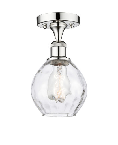 Waverly - 1 Light - 6 inch - Polished Chrome - Semi-Flush Mount (616-1F-PC-G362)