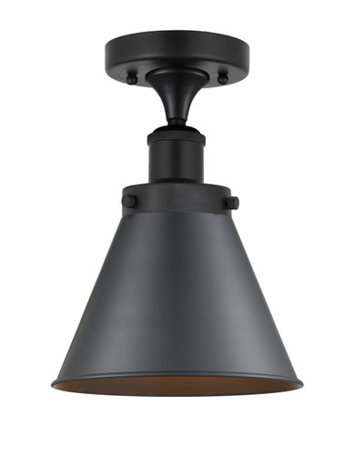 Appalachian - 1 Light - 8 inch - Matte Black - Semi-Flush Mount (616-1F-BK-M13-BK)