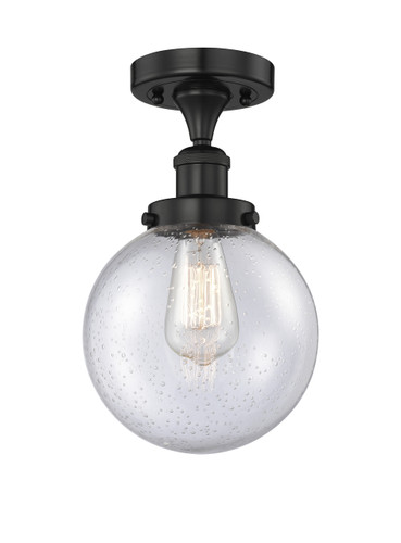 Beacon - 1 Light - 8 inch - Matte Black - Semi-Flush Mount (616-1F-BK-G204-8)