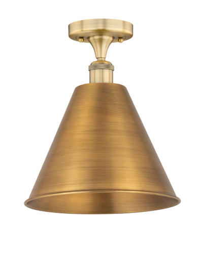 Berkshire - 1 Light - 12 inch - Brushed Brass - Semi-Flush Mount (616-1F-BB-MBC-12-BB)