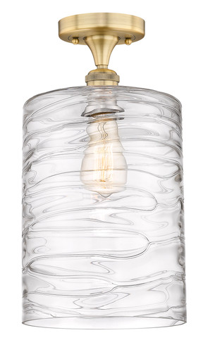 Cobbleskill - 1 Light - 9 inch - Brushed Brass - Semi-Flush Mount (616-1F-BB-G1113-L)