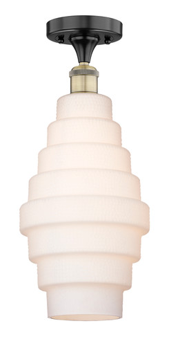 Cascade - 1 Light - 8 inch - Black Antique Brass - Flush Mount (616-1F-BAB-G671-8)