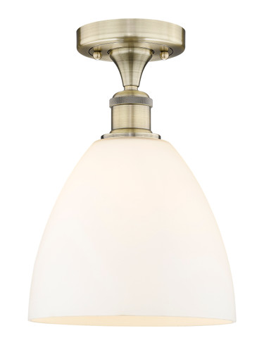 Bristol - 1 Light - 9 inch - Antique Brass - Semi-Flush Mount (616-1F-AB-GBD-91)
