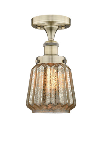 Chatham - 1 Light - 7 inch - Antique Brass - Semi-Flush Mount (616-1F-AB-G146)