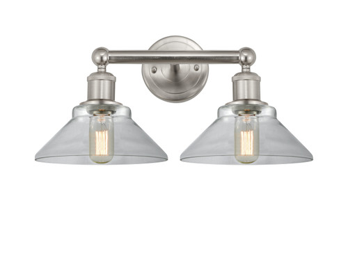 Orwell - 2 Light - 17 inch - Brushed Satin Nickel - Bath Vanity Light (616-2W-SN-G132)