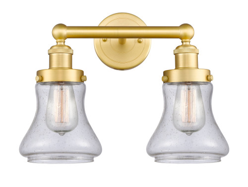 Bellmont - 2 Light - 15 inch - Satin Gold - Bath Vanity Light (616-2W-SG-G194)
