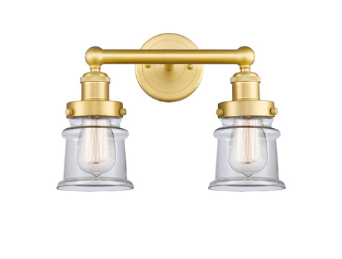 Canton - 2 Light - 14 inch - Satin Gold - Bath Vanity Light (616-2W-SG-G182S)