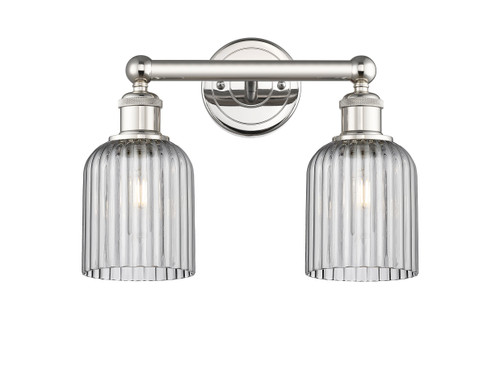 Bridal Veil - 2 Light - 14 inch - Polished Nickel - Bath Vanity Light (616-2W-PN-G559-5SM)