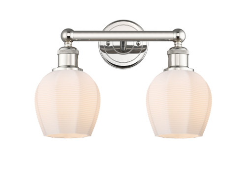 Norfolk - 2 Light - 15 inch - Polished Nickel - Bath Vanity Light (616-2W-PN-G461-6)