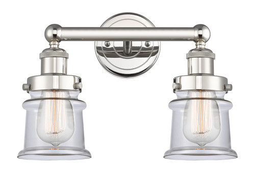 Canton - 2 Light - 14 inch - Polished Nickel - Bath Vanity Light (616-2W-PN-G182S)