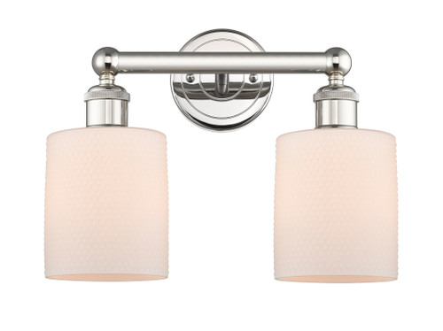 Cobbleskill - 2 Light - 14 inch - Polished Nickel - Bath Vanity Light (616-2W-PN-G111)