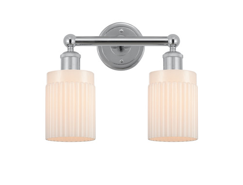 Hadley - 2 Light - 14 inch - Polished Chrome - Bath Vanity Light (616-2W-PC-G341)