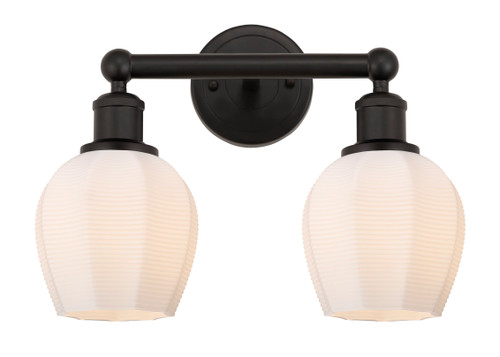 Norfolk - 2 Light - 15 inch - Oil Rubbed Bronze - Bath Vanity Light (616-2W-OB-G461-6)