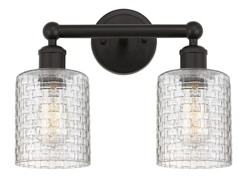 Cobbleskill - 2 Light - 14 inch - Oil Rubbed Bronze - Bath Vanity Light (616-2W-OB-G112C-5CL)