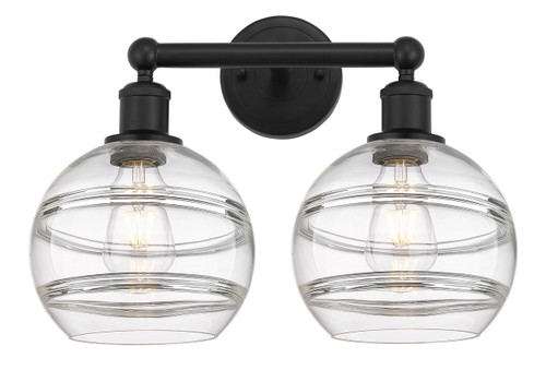 Rochester - 2 Light - 17 inch - Matte Black - Bath Vanity Light (616-2W-BK-G556-8CL)