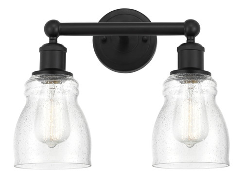 Ellery - 2 Light - 14 inch - Matte Black - Bath Vanity Light (616-2W-BK-G394)