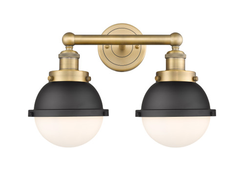Edison - 2 Light - 16 inch - Brushed Brass - Bath Vanity Light (616-2W-BB-HFS-61-BK)