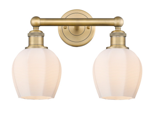 Norfolk - 2 Light - 15 inch - Brushed Brass - Bath Vanity Light (616-2W-BB-G461-6)