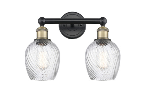 Salina - 2 Light - 15 inch - Black Antique Brass - Bath Vanity Light (616-2W-BAB-G292)
