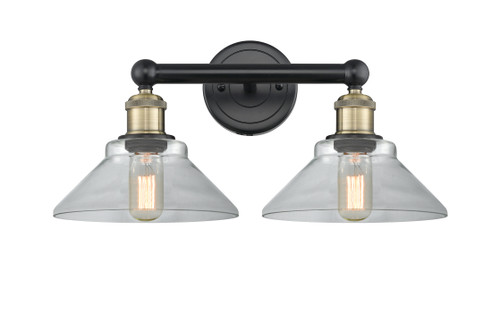 Orwell - 2 Light - 17 inch - Black Antique Brass - Bath Vanity Light (616-2W-BAB-G132)
