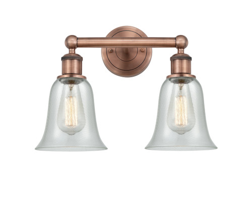 Hanover - 2 Light - 15 inch - Antique Copper - Bath Vanity Light (616-2W-AC-G2812)