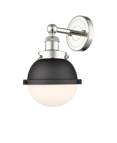 Edison - 1 Light - 7 inch - Polished Nickel - Sconce (616-1W-PN-HFS-61-BK)